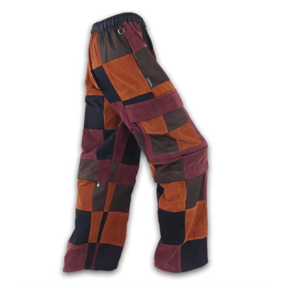 Ixchel Zip Off Cargo Patchwork Pants Sz M - Picture 2 of 6